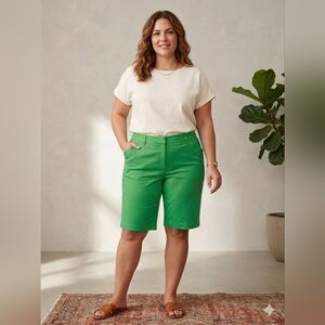 Jones New York Vibrant Green Women's Bermudas